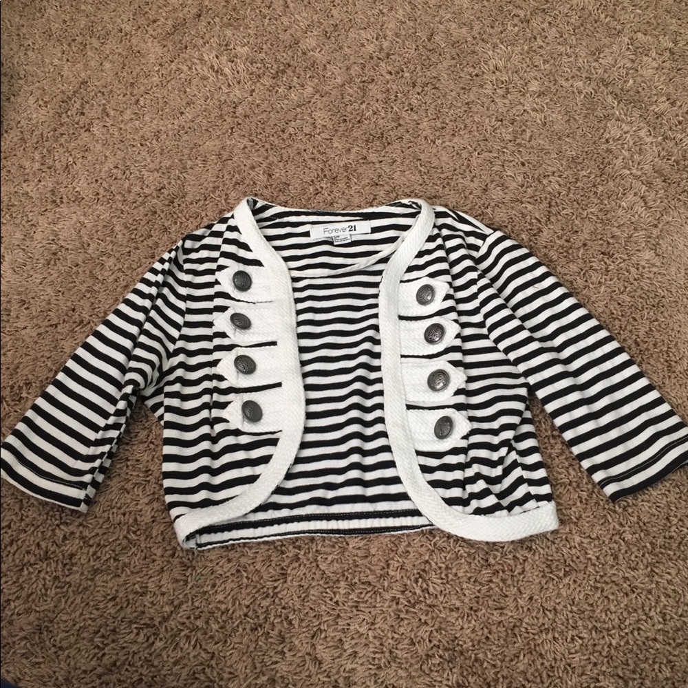 Black and white jacket